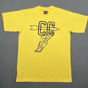 Wickenburg Wranglers Cross Country T Shirt‎ M Yellow Arizona VTG Single Stitch
